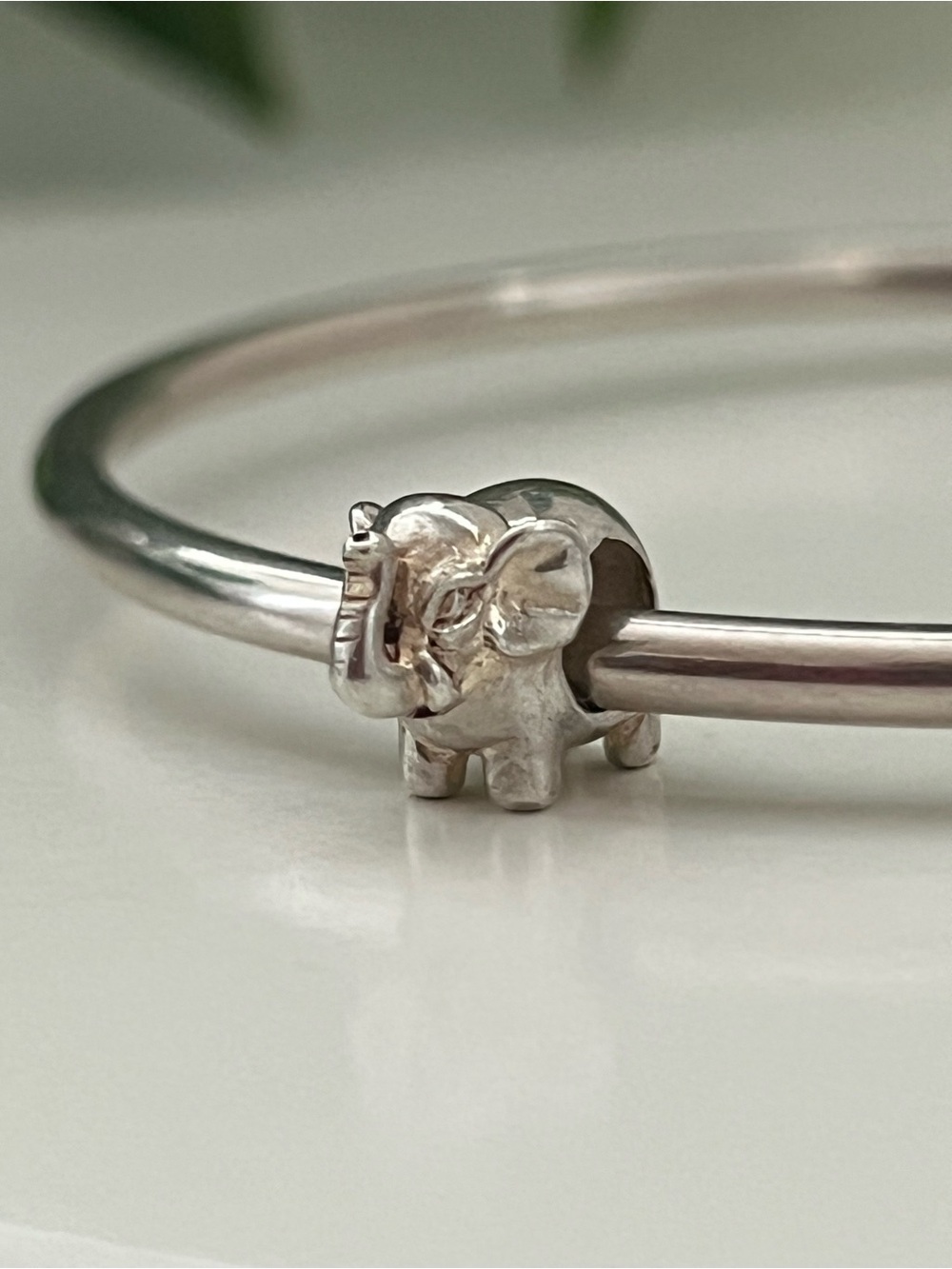 Sterling Silver Elephant Charm, Pandora Compatible, 925